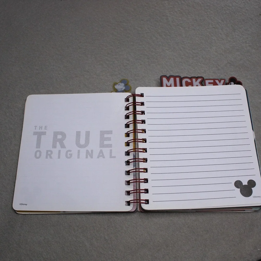 Disney Mickey Mouse 90 Years True‎ Original Spiral Notebook Tri-Coastal Design